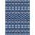 5' X 8' Navy Blue And Ivory Moroccan Washable Indoor Outdoor Area Rug