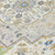 5' X 8' Gold Ivory And Blue Oriental Washable Indoor Outdoor Area Rug
