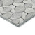 5' X 8' Graphite Gray And Silver Geometric Washable Indoor Outdoor Area Rug