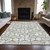 5' X 8' Graphite Gray And Silver Geometric Washable Indoor Outdoor Area Rug