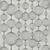 5' X 8' Graphite Gray And Silver Geometric Washable Indoor Outdoor Area Rug