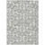 5' X 8' Graphite Gray And Silver Geometric Washable Indoor Outdoor Area Rug