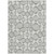 5' X 8' Graphite Gray And Silver Geometric Washable Indoor Outdoor Area Rug