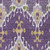 5' X 8' Purple Lavender And Gold Ikat Washable Indoor Outdoor Area Rug