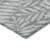 5' X 8' Gray And Light Gray Floral Washable Indoor Outdoor Area Rug