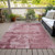 3' X 5' Blush And Ivory Abstract Washable Indoor Outdoor Area Rug