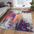8' Runner Gray and Ivory Abstract Runner Rug