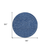 8' Navy Blue Gray And Ivory Round Polka Dot Washable Indoor Outdoor Area Rug
