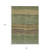 8' X 10' Olive Green And Chocolate Striped Washable Indoor Outdoor Area Rug