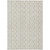 10' X 14' Beige And Ivory Ogee Washable Indoor Outdoor Area Rug