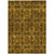 10' X 14' Chocolate Floral Medallion Washable Non Skid Indoor Outdoor Area Rug