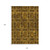 10' X 14' Chocolate Floral Medallion Washable Non Skid Indoor Outdoor Area Rug