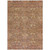 10' X 14' Brown And Tan Damask Washable Indoor Outdoor Area Rug