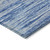 9' X 12' Blue Gray And Ivory Striped Washable Indoor Outdoor Area Rug