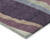 8' X 10' Plum Purple And Ivory Abstract Washable Indoor Outdoor Area Rug