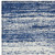 10' X 14' Navy Blue And Ivory Striped Washable Indoor Outdoor Area Rug