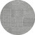 8' Charcoal And Ivory Round Geometric Washable Indoor Outdoor Area Rug