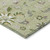 8' X 10' Artichoke Green Gray And Brown Floral Washable Indoor Outdoor Area Rug