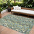 8' X 10' Sage And Artichoke Green Abstract Washable Indoor Outdoor Area Rug