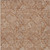 8' X 10' Copper And Beige Floral Washable Indoor Outdoor Area Rug