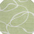 8' Artichoke Green And Ivory Round Abstract Washable Indoor Outdoor Area Rug