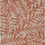 8' X 10' Orange And Ivory Floral Washable Indoor Outdoor Area Rug