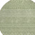 8' Green And Ivory Round Chevron Washable Indoor Outdoor Area Rug