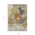 8' X 10' Taupe Black And Copper Abstract Washable Indoor Outdoor Area Rug