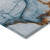 10' X 14' Sky Blue And Copper Abstract Washable Indoor Outdoor Area Rug