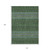 10' X 14' Olive Green And Blue Tribal Washable Indoor Outdoor Area Rug