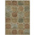 8' X 10' Taupe Green And Gold Trellis Washable Indoor Outdoor Area Rug