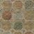 8' X 10' Taupe Green And Gold Trellis Washable Indoor Outdoor Area Rug