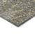 9' X 12' Gold And Gray Abstract Washable Indoor Outdoor Area Rug