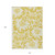 10' X 14' Gold and White Floral Washable Non Skid Indoor Outdoor Area Rug