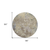 8' Beige And Brown Round Abstract Washable Indoor Outdoor Area Rug