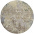 8' Beige And Brown Round Abstract Washable Indoor Outdoor Area Rug
