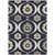 10' X 14' Black Ivory And Taupe Medallion Washable Indoor Outdoor Area Rug
