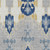 8' X 10' Navy Blue Ivory And Gray Ikat Washable Indoor Outdoor Area Rug