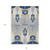 8' X 10' Navy Blue Ivory And Gray Ikat Washable Indoor Outdoor Area Rug