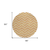 8' Orange And Beige Round Chevron Washable Indoor Outdoor Area Rug