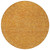 8' Orange Gray And Ivory Round Polka Dot Washable Indoor Outdoor Area Rug
