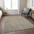 9' X 12' Tan Gray And Brown Oriental Washable Indoor Outdoor Area Rug