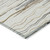 9' X 12' Ivory Brown And Gray Striped Washable Indoor Outdoor Area Rug