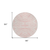8' Pink And Gray Round Animal Print Washable Indoor Outdoor Area Rug