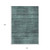 10' X 14' Teal Blue Aqua And Gray Striped Washable Indoor Outdoor Area Rug