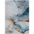 8' X 10' Sky Blue And Copper Abstract Washable Indoor Outdoor Area Rug