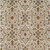 8' X 10' Ivory Brown And Red Floral Washable Indoor Outdoor Area Rug