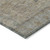 8' Tan Gray And Brown Round Oriental Washable Indoor Outdoor Area Rug