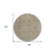 8' Tan Gray And Brown Round Oriental Washable Indoor Outdoor Area Rug