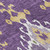 8' Purple Lavender And Gold Round Ikat Washable Indoor Outdoor Area Rug
